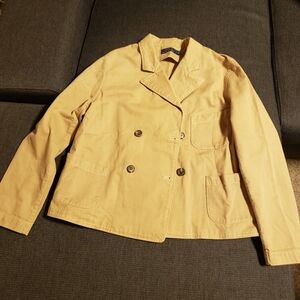 Polo Ralph Lauren Beige Double-Breasted Pea Coat